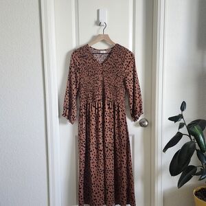 Leopard Print Long Dress